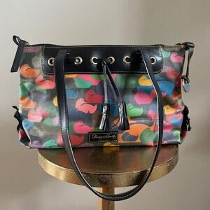 Dooney & Bourke Duck Tote | Rare It Collection, Rainbow Bag + Bee Pouch Y2K